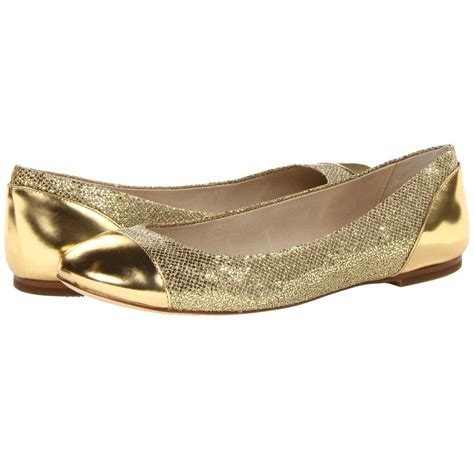 michael kors shala ballet flats gold|michael kors melody ballet flats.